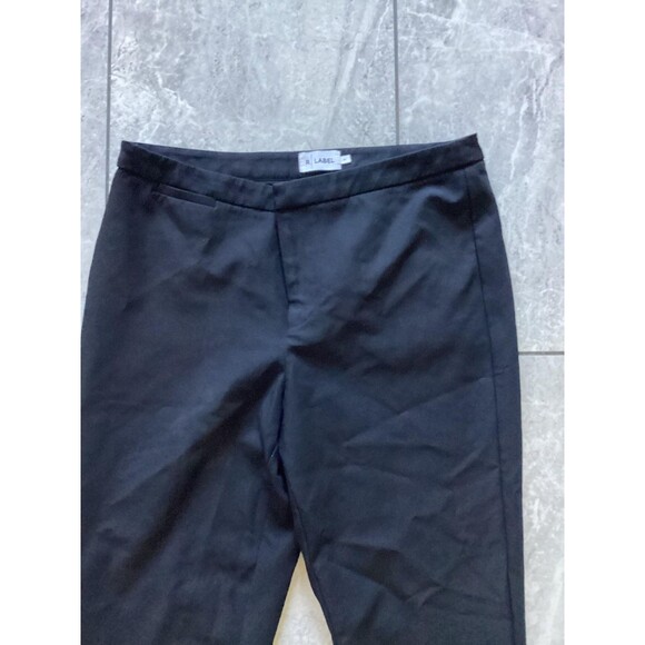 R LABEL Pants Womens Medium Black Stretch Pull-On Tapered Leg Casual Office Work - Picture 2 of 7